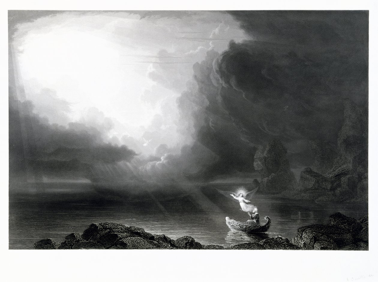 Livsrejsen — Alderdom, ca. 1855 (gravering) af James David Smillie