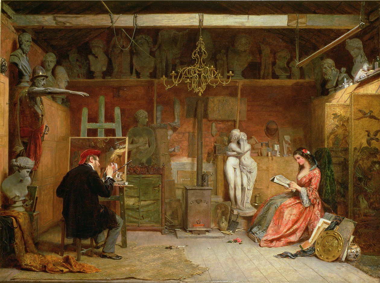 Kunstnerens Atelier af James Digman Wingfield