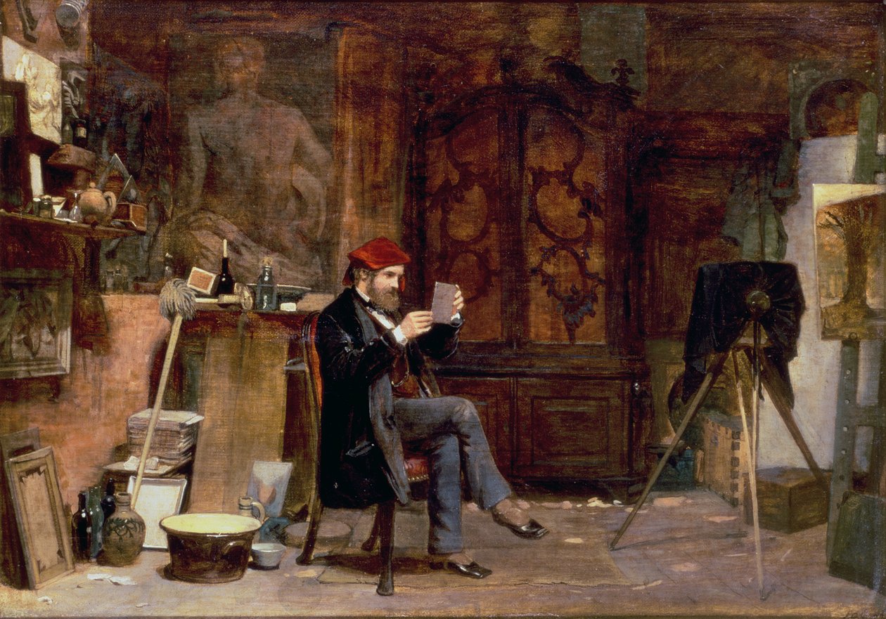 Fotografens Atelier, c.1850 af James Digman Wingfield