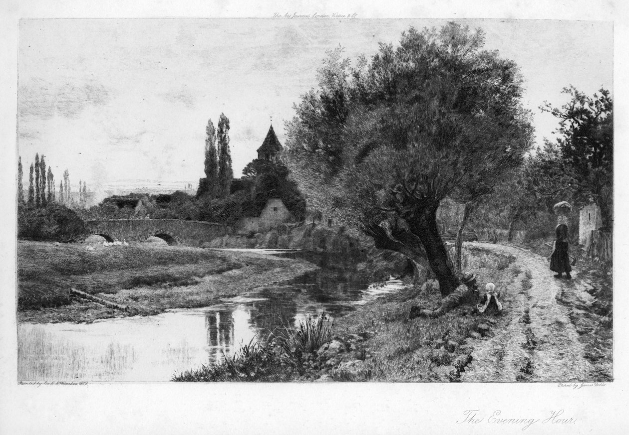 Aftentiden, 1906. af James Dobie