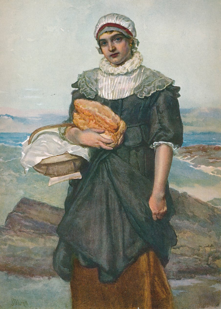 En fransk fiskerpige, c1890, 1906. af James Dromgole Linton