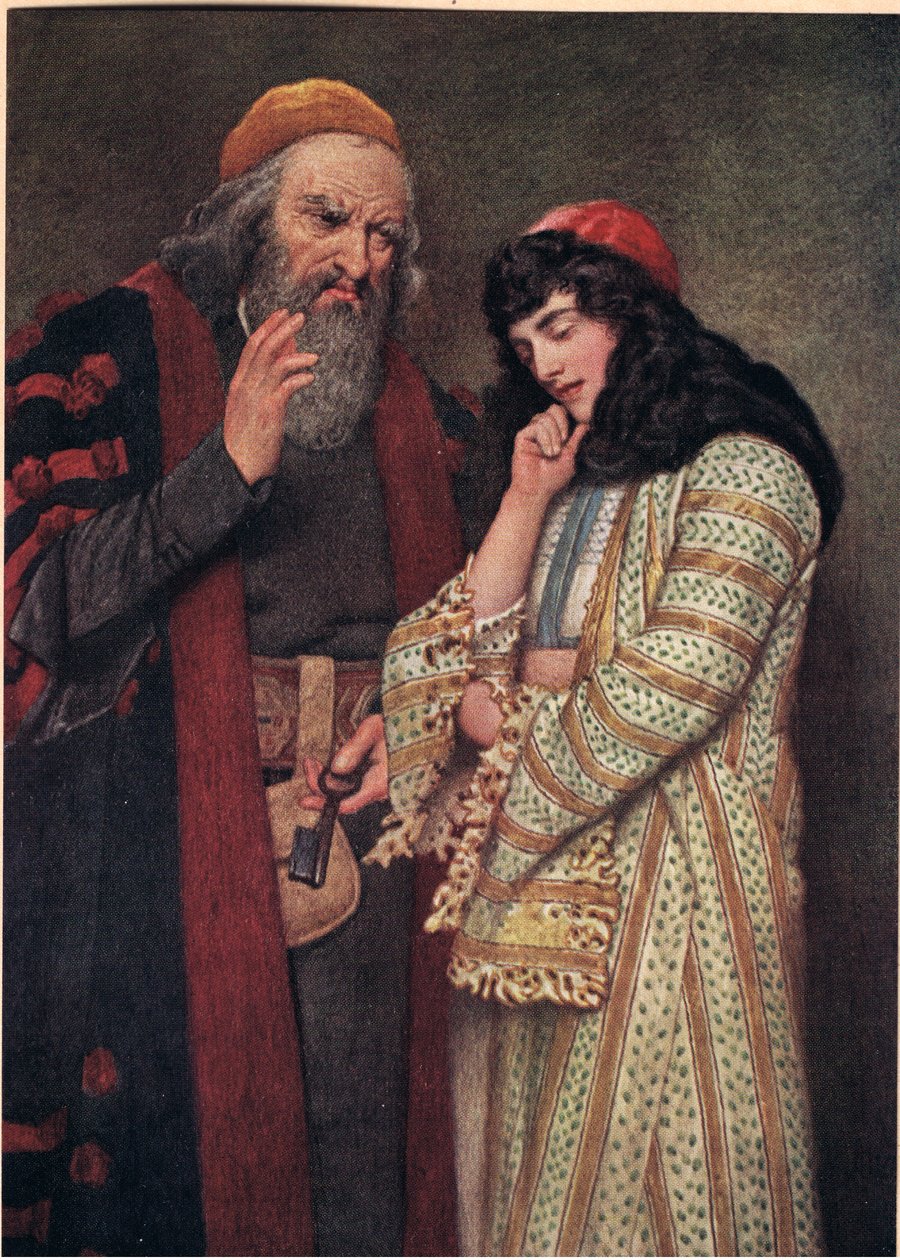 Shylock og Jessica, illustration fra 