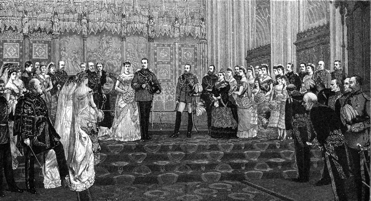 Ægteskabet mellem hertugen og hertuginden af Albany, 27. april 1882, 1900 af James Dromgole Linton