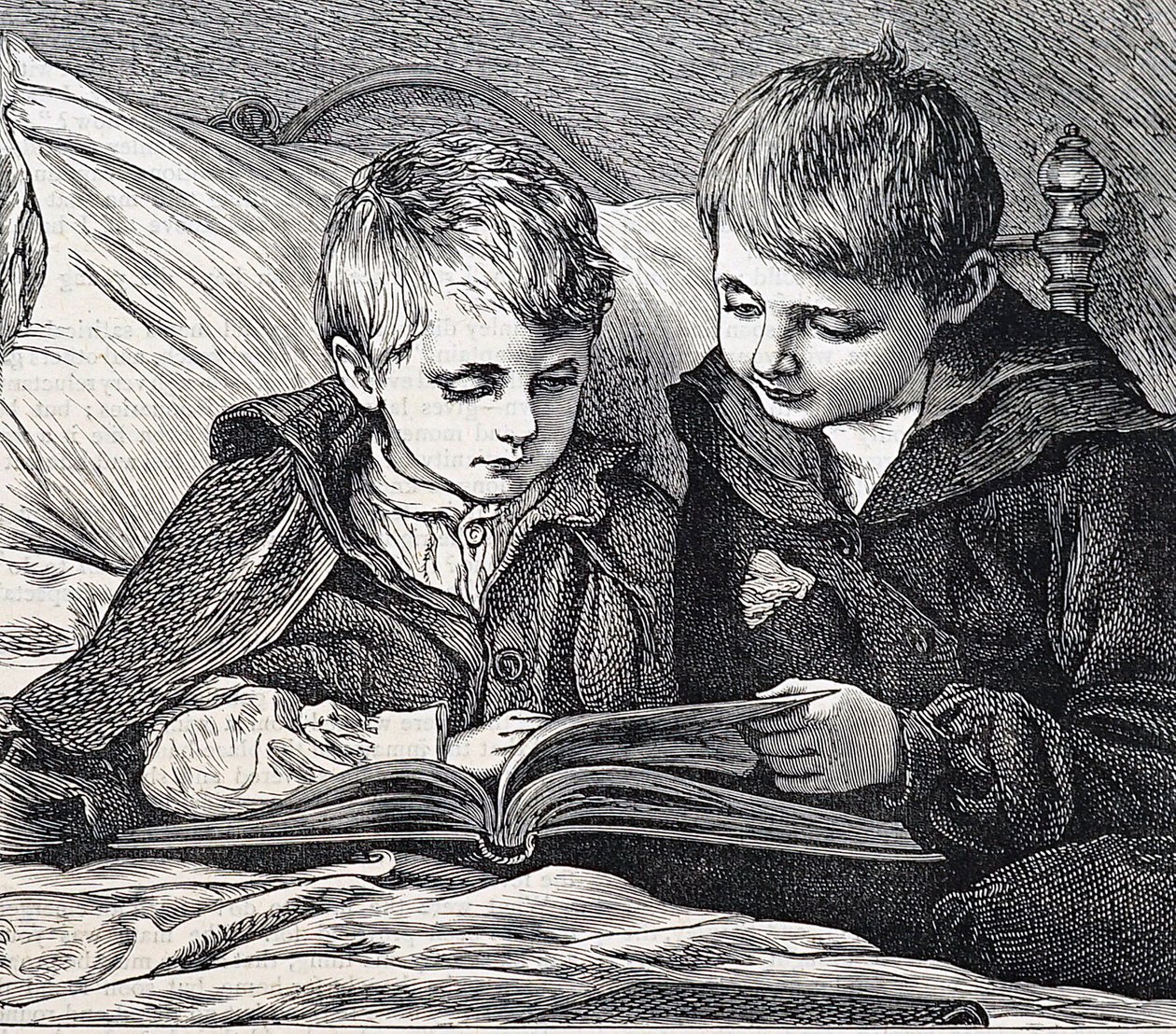 illustration, der forestiller brødre af James Dromgole Linton