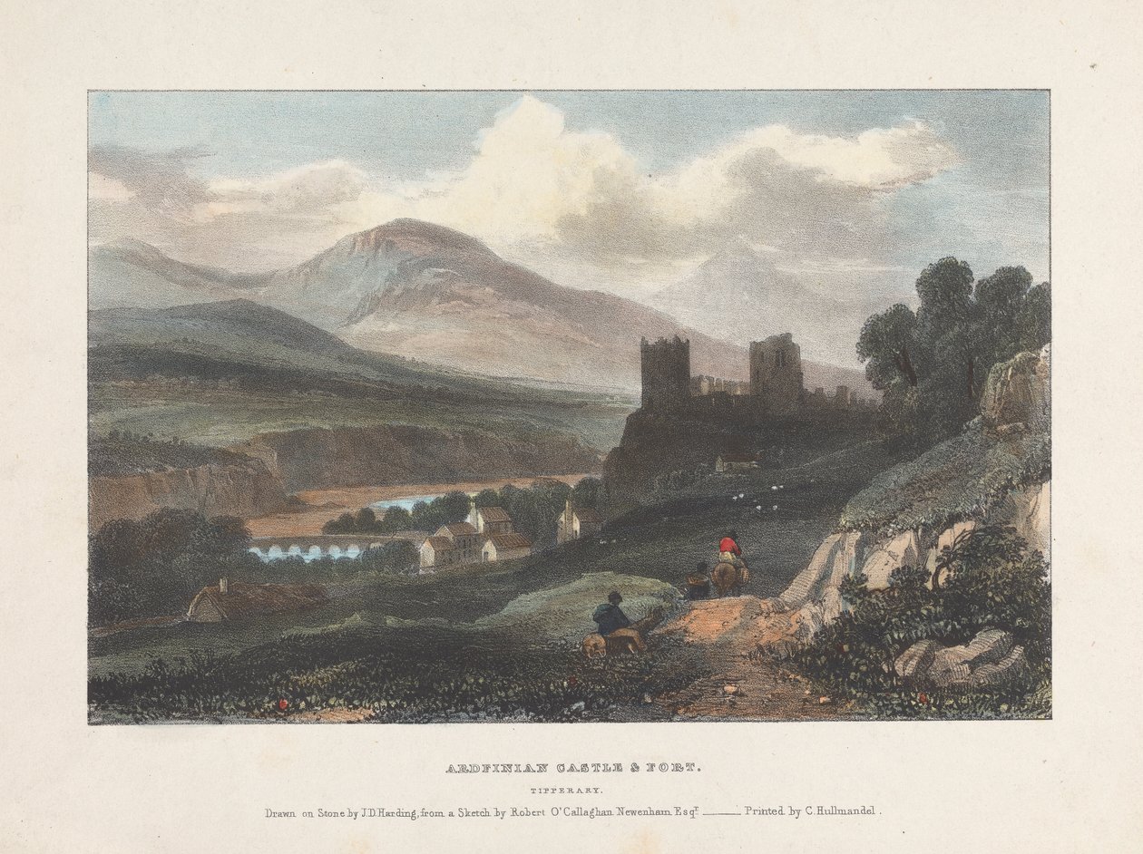 Ardfinian Castle og Fort Tipperary af James Duffield Harding