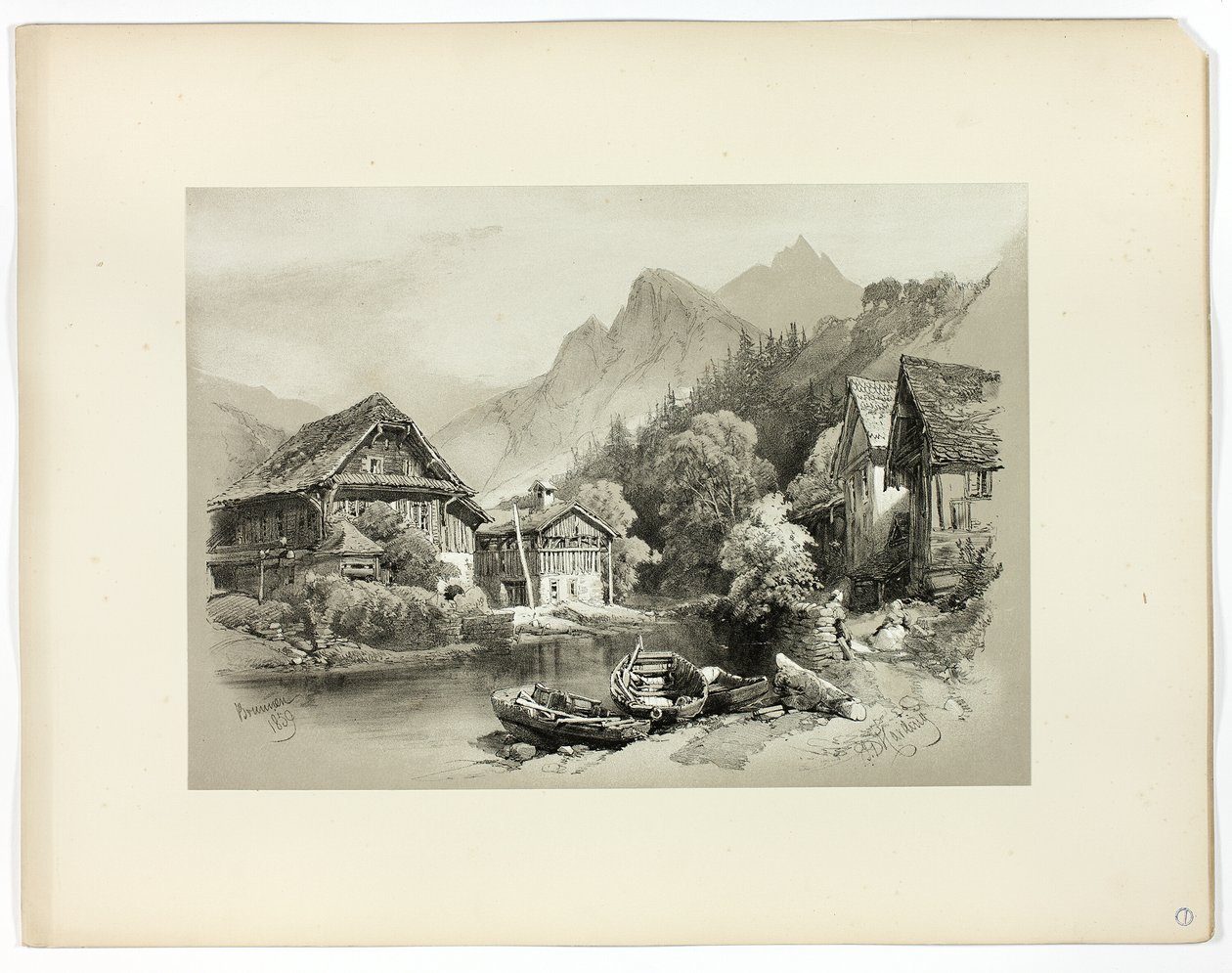 Brunnen, fra Picturesque Selections af James Duffield Harding
