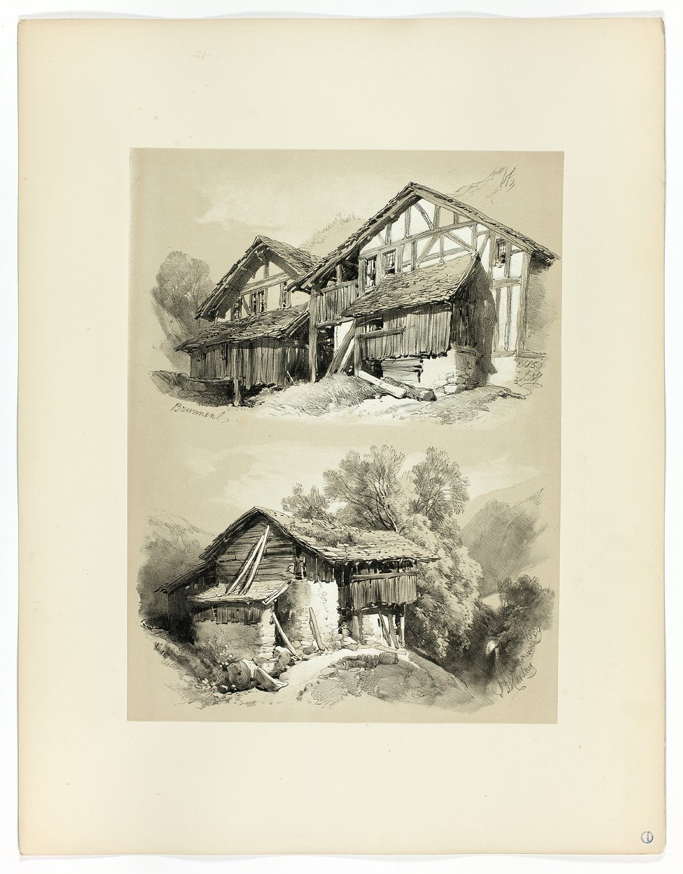 Brunnen, fra Picturesque Selections af James Duffield Harding
