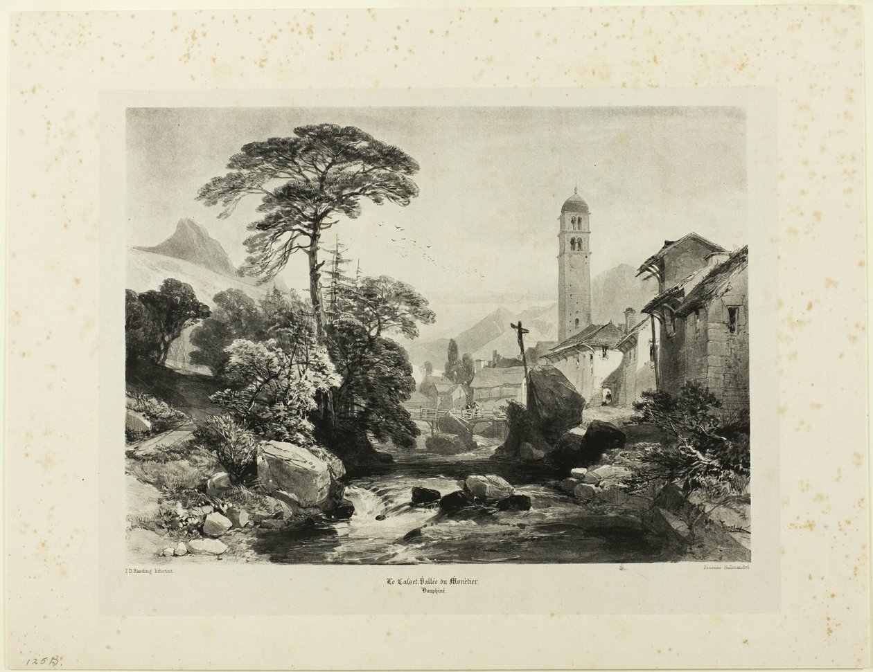 Le Casset; Vallee du Monetier af James Duffield Harding