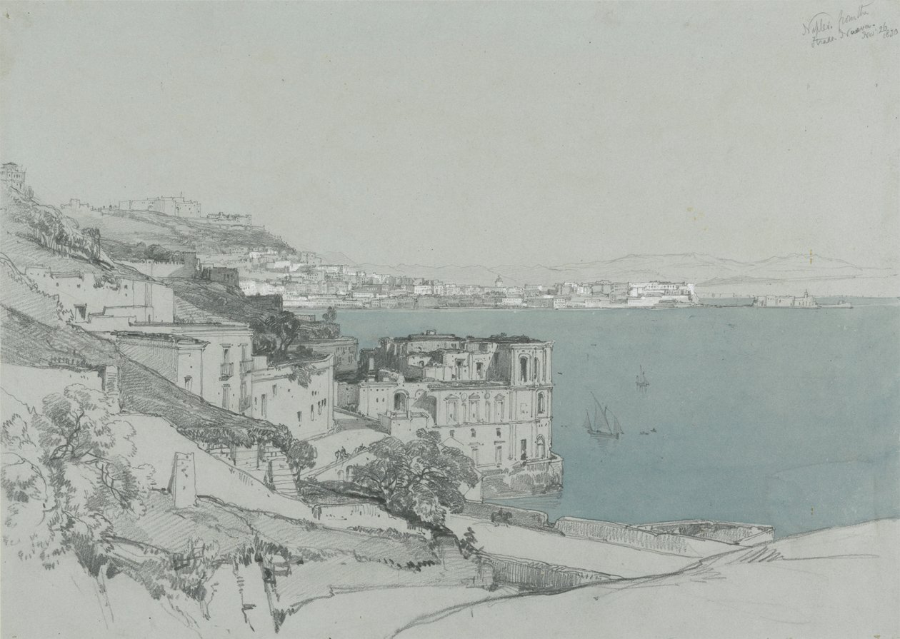 Napoli fra Strada Nouva, 26. november 1830 af James Duffield Harding