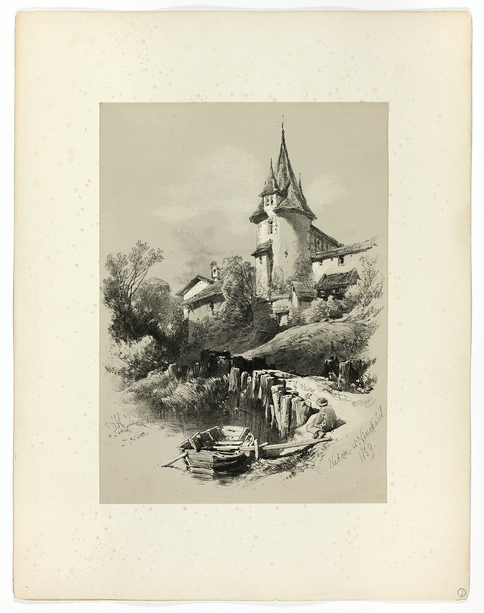 Nidan W. Neuchatel, fra Picturesque Selections af James Duffield Harding