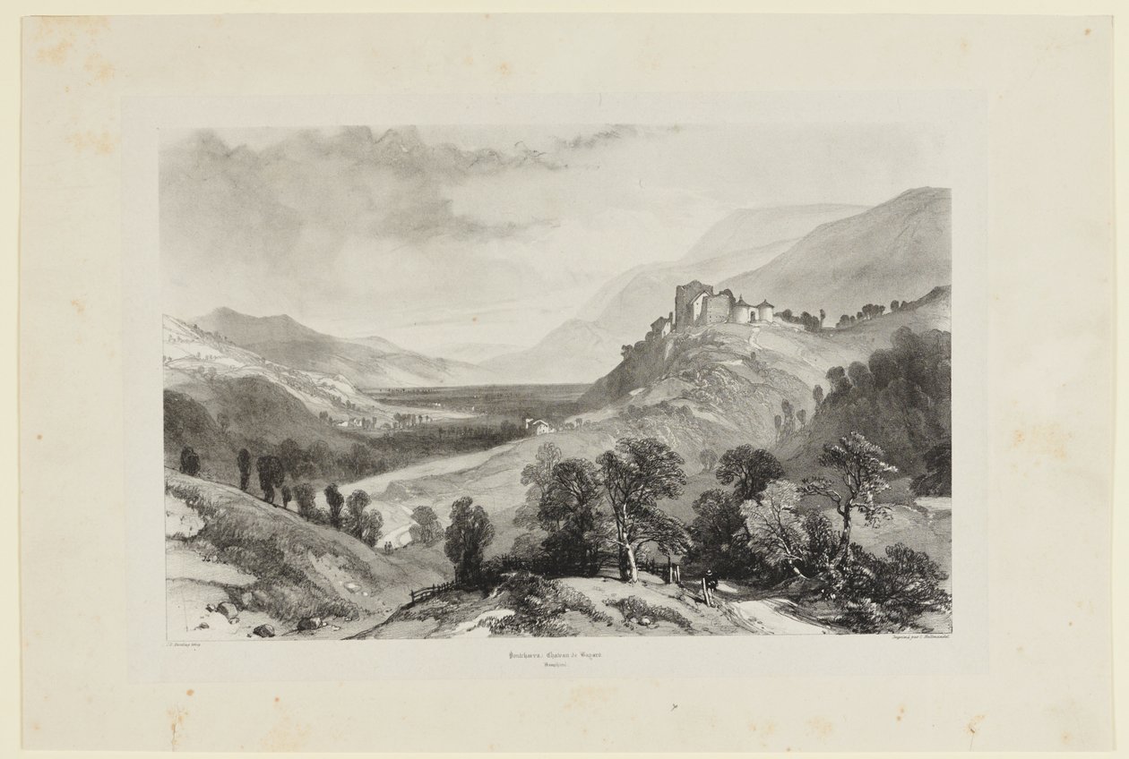 Pontcharra, Château de Bayard af James Duffield Harding