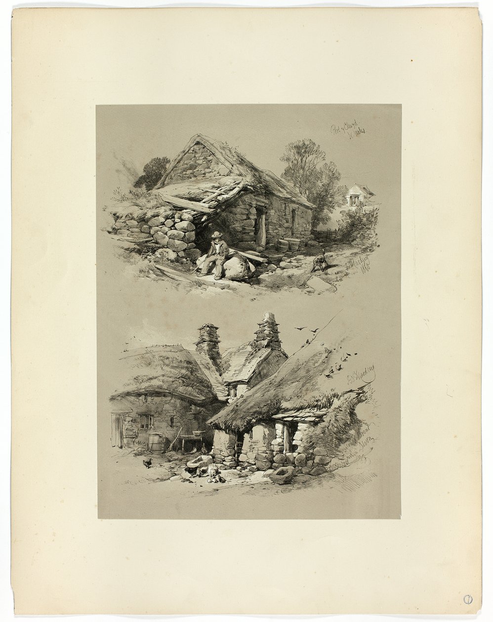 Port of Clwyd og South Brent, Devon, fra Picturesque Selections af James Duffield Harding