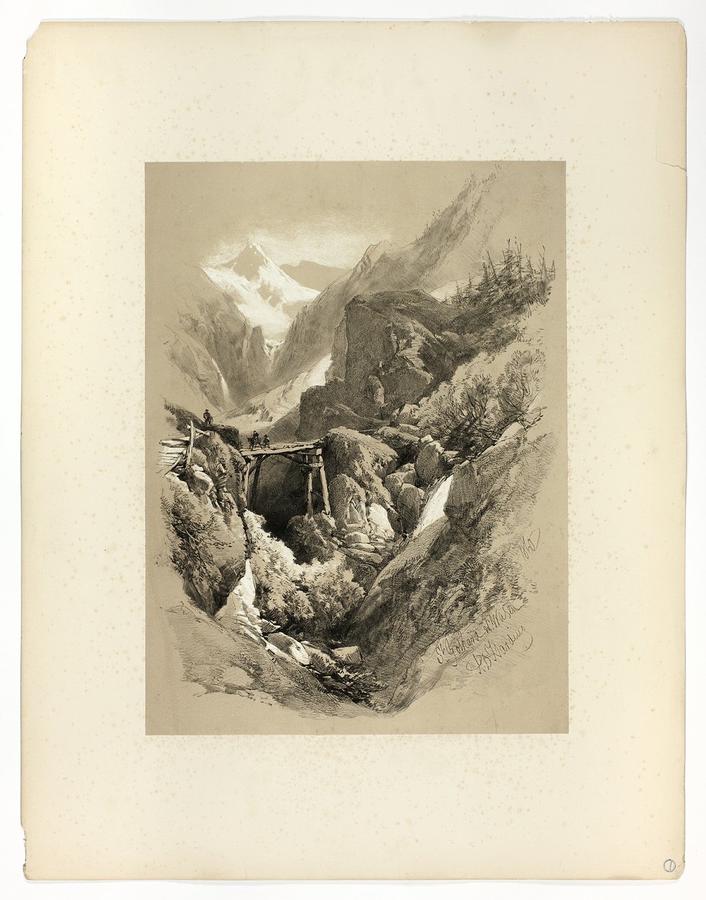 Saint Gothard, W. Wasen, fra Picturesque Selections af James Duffield Harding