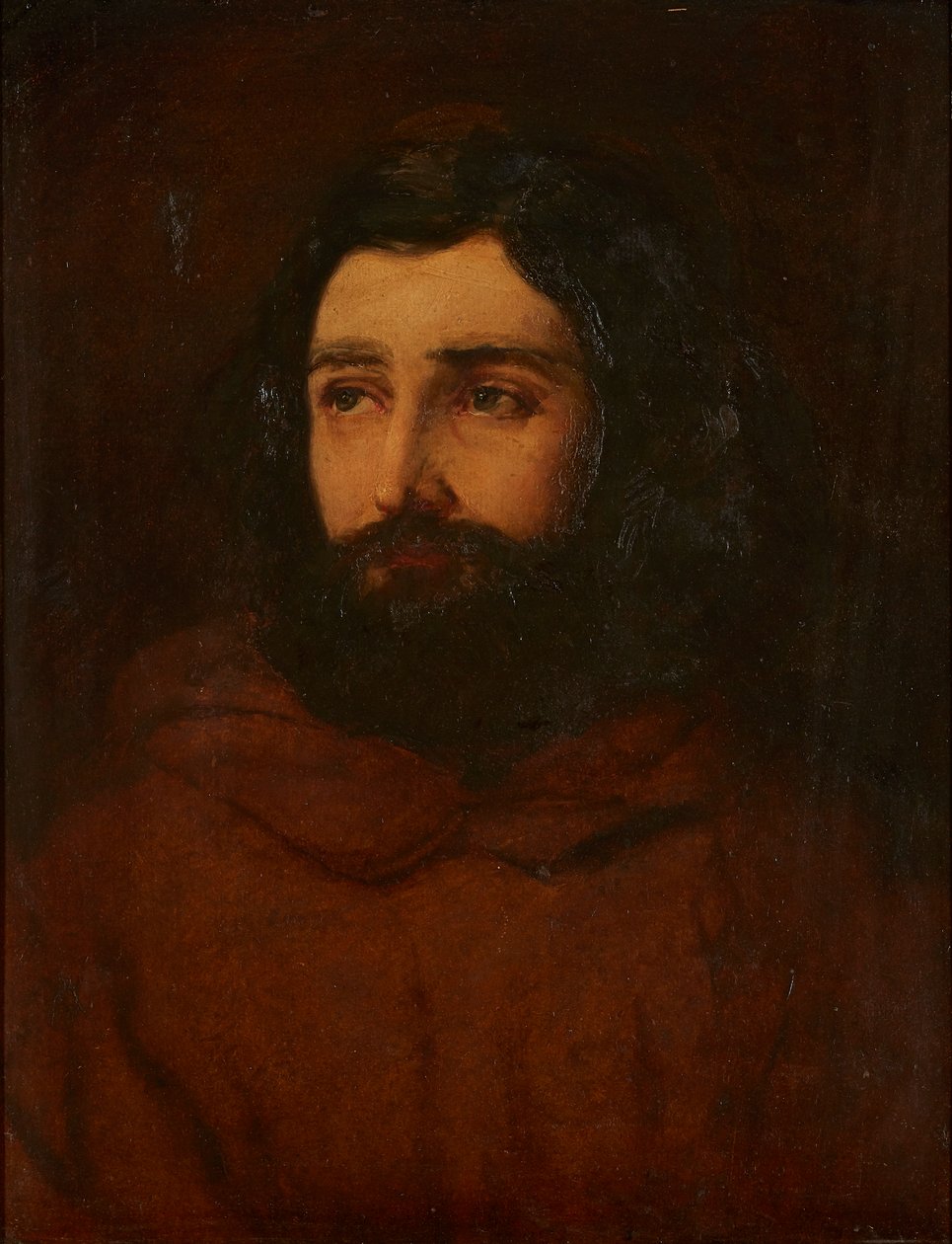Portræt af en mand (olie på bord) af James Eckford Lauder