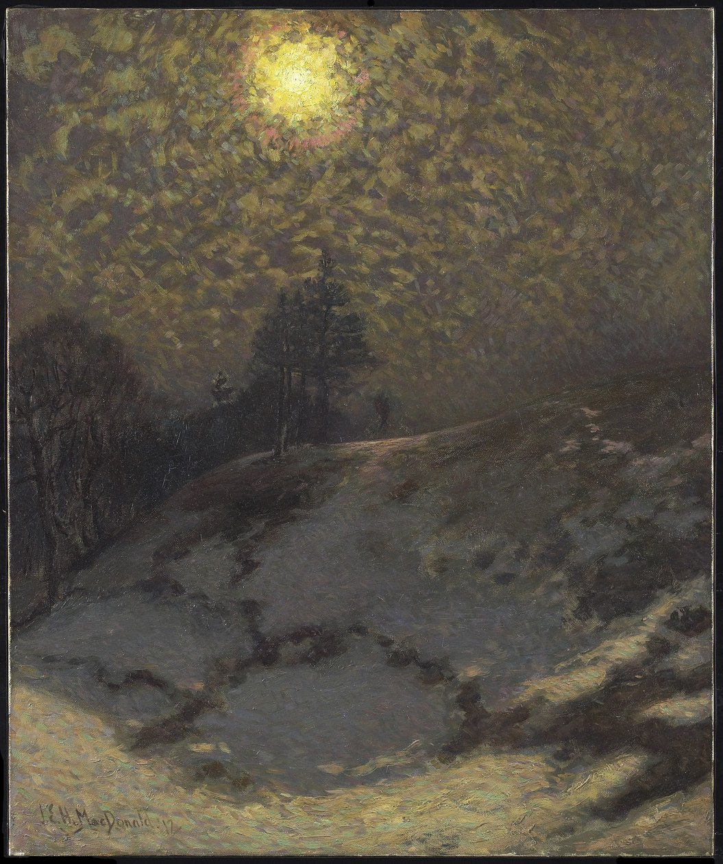 Tidlig aften, vinter, 1912 af James Edward Hervey Macdonald