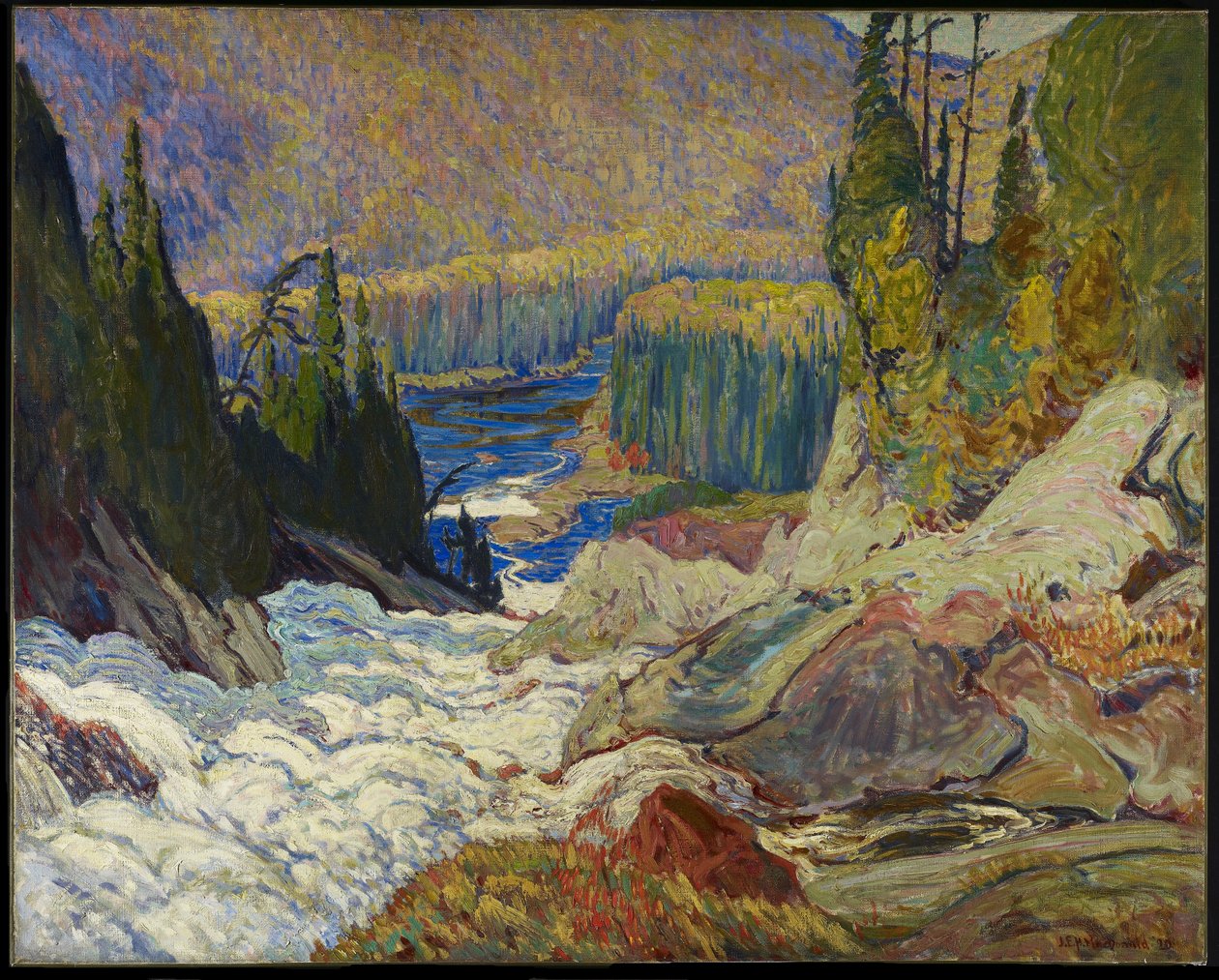 Falls, Montreal River, 1920 af James Edward Hervey Macdonald