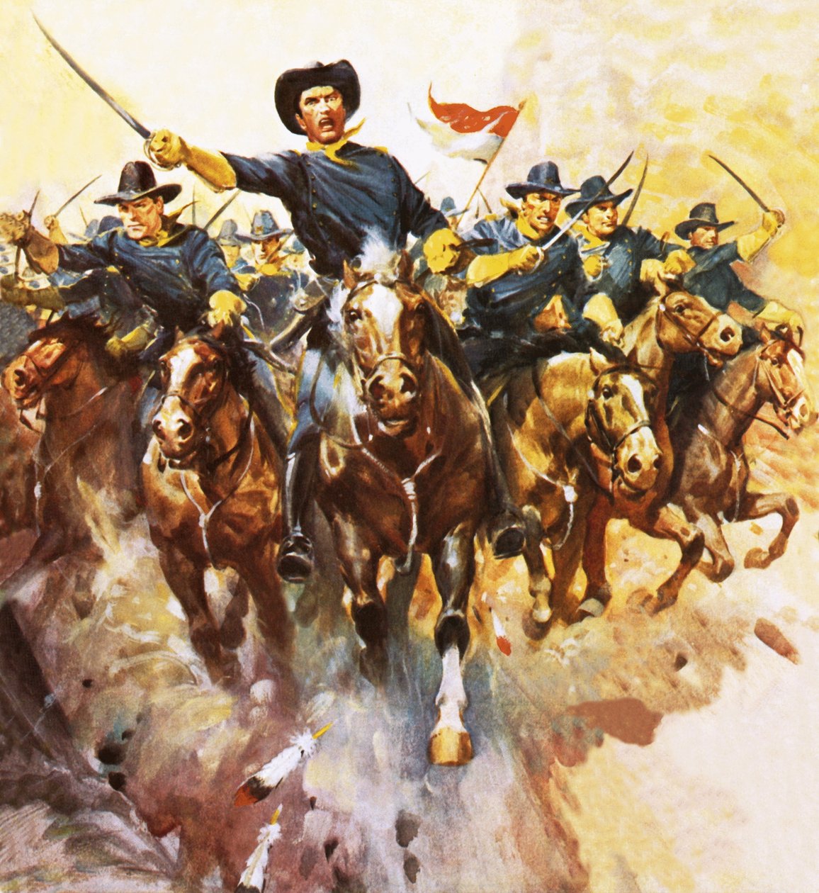 Angreb af det amerikanske kavaleri af James Edwin McConnell