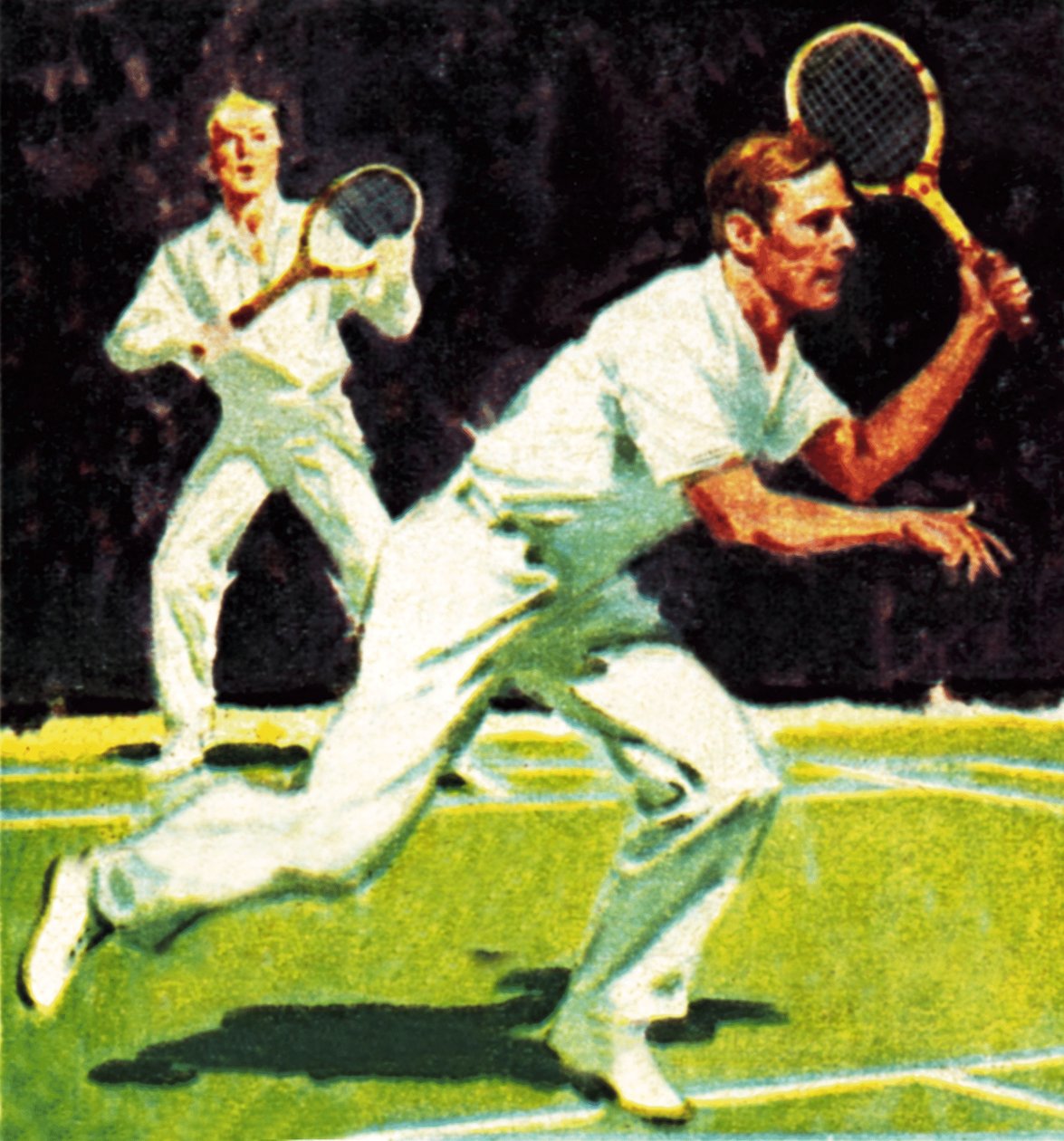 Kong George VI spillede i herredouble ved Wimbledon i 1926 af James Edwin McConnell