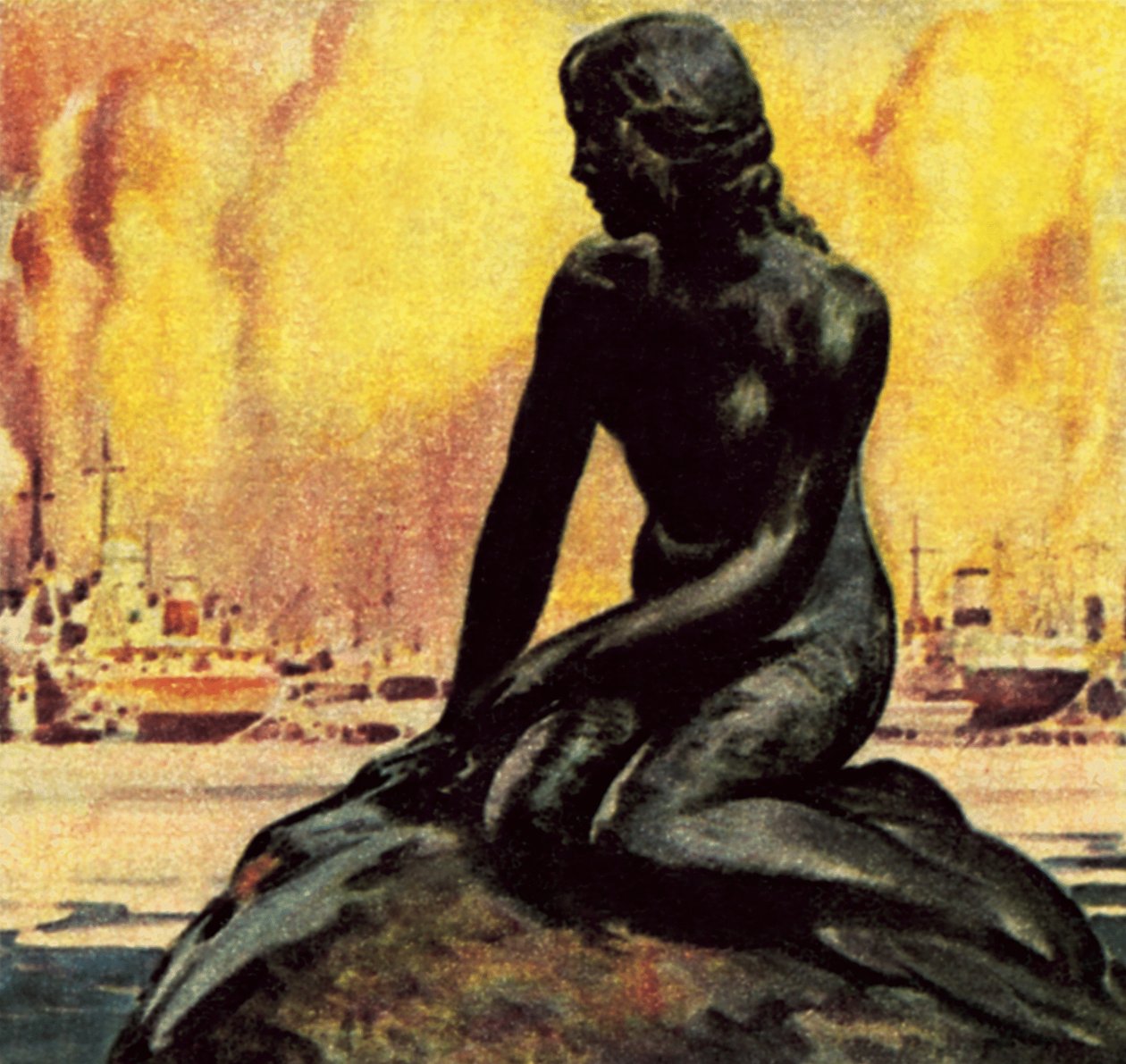 Statue af den lille havfrue i København af James Edwin McConnell