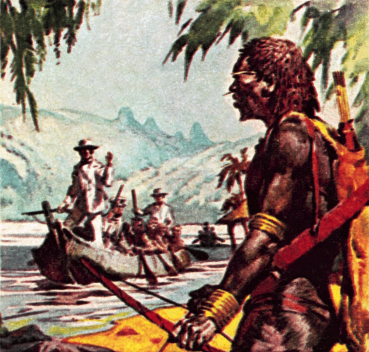 Mungo Park ved floden Niger af James Edwin McConnell