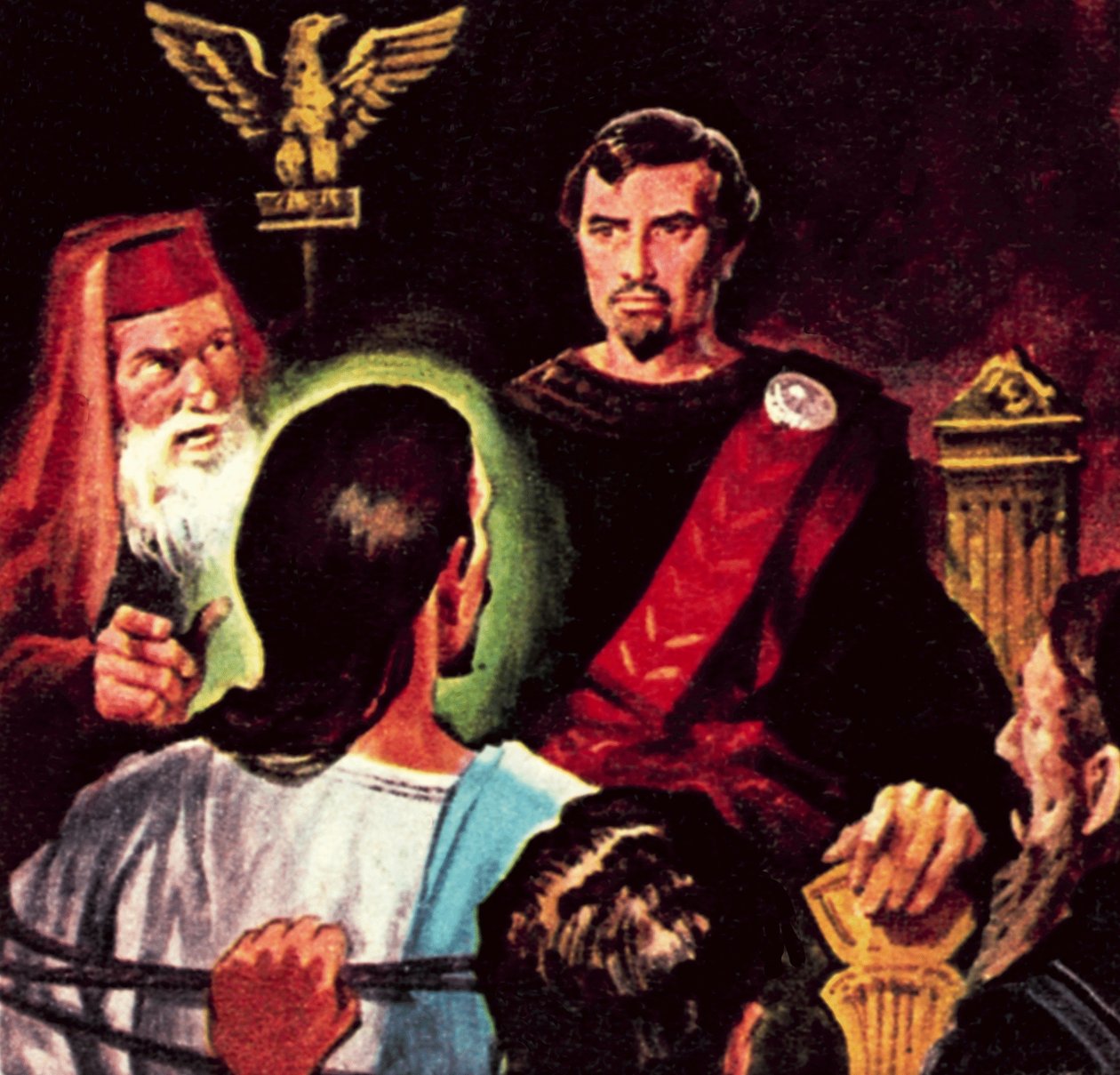 Pontius Pilatus i dommen over Jesus Kristus af James Edwin McConnell