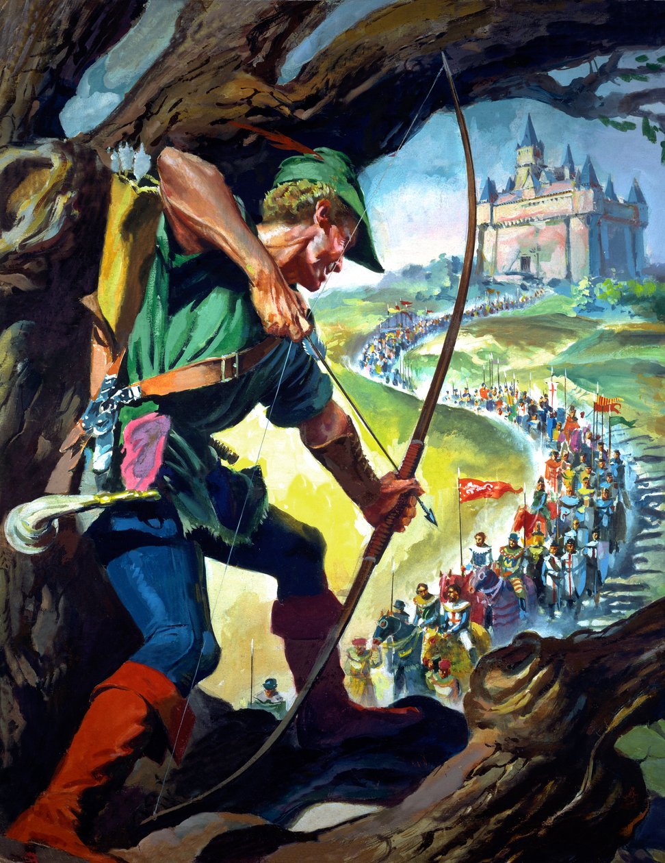 Robin Hood (gouache på papir) af James Edwin McConnell