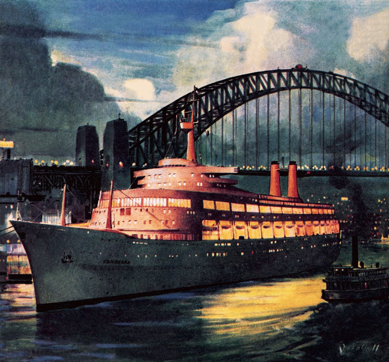 SS Canberra af James Edwin McConnell