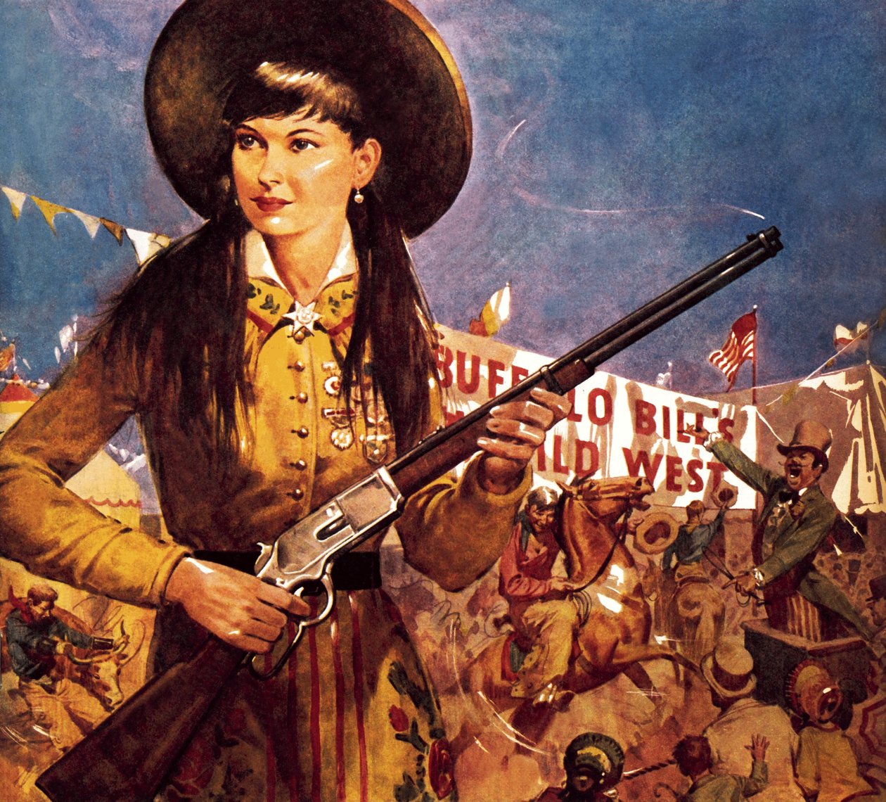 Skarpskytten Annie - Annie Oakley og hendes gevær af James Edwin McConnell