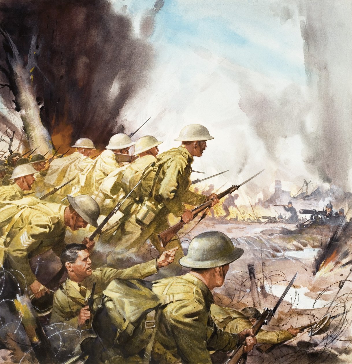 Nedslagtningen ved Somme af James Edwin McConnell