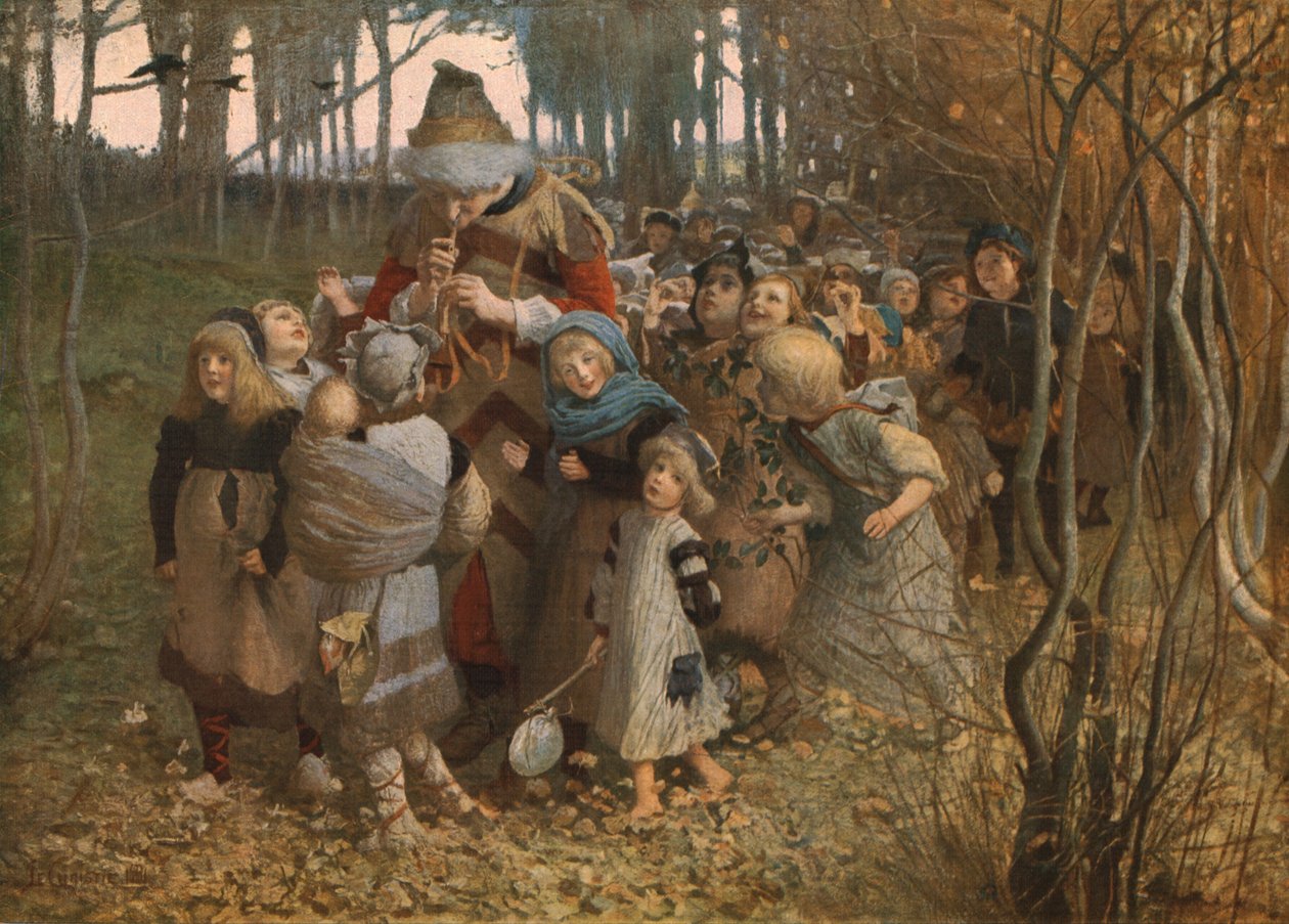 The Pied Piper of Hamelin, 1881, c1930. af James Elder Christie