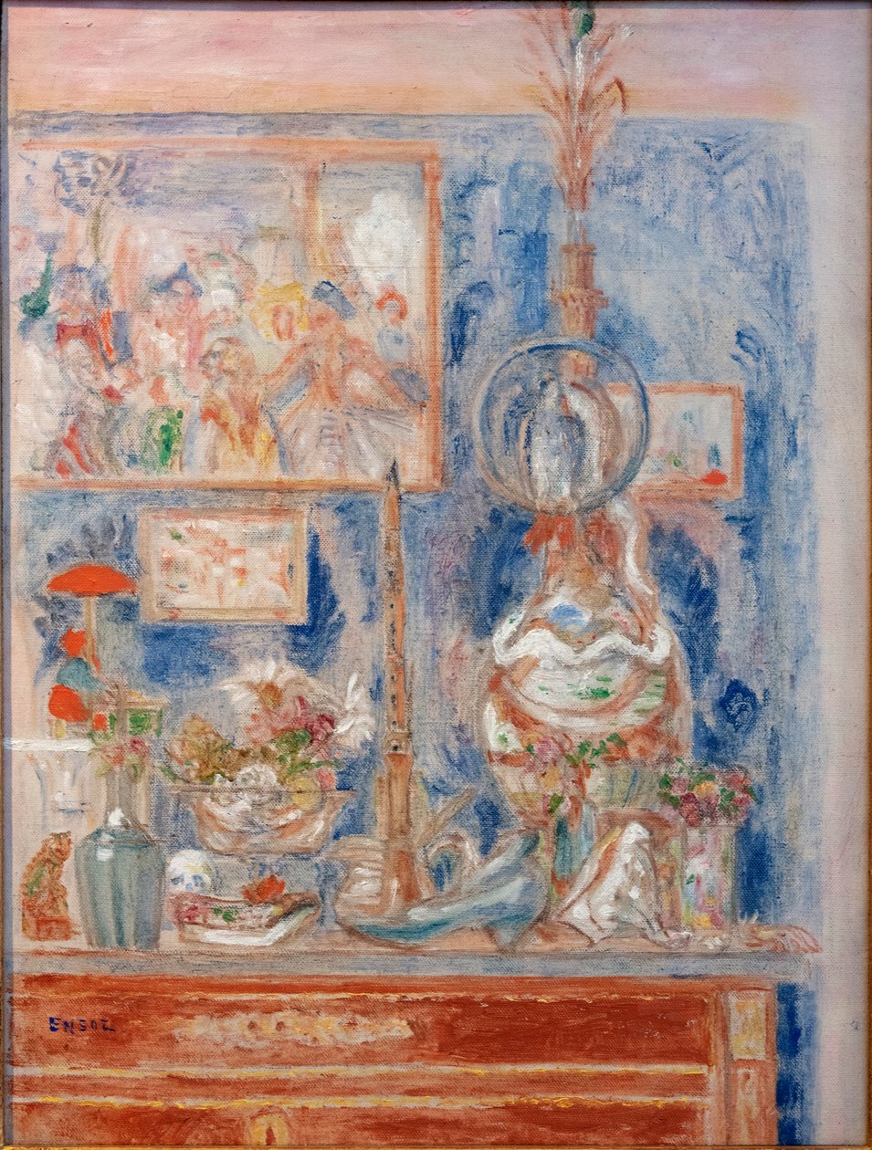 Et hyggeligt hjørne derhjemme af James Ensor
