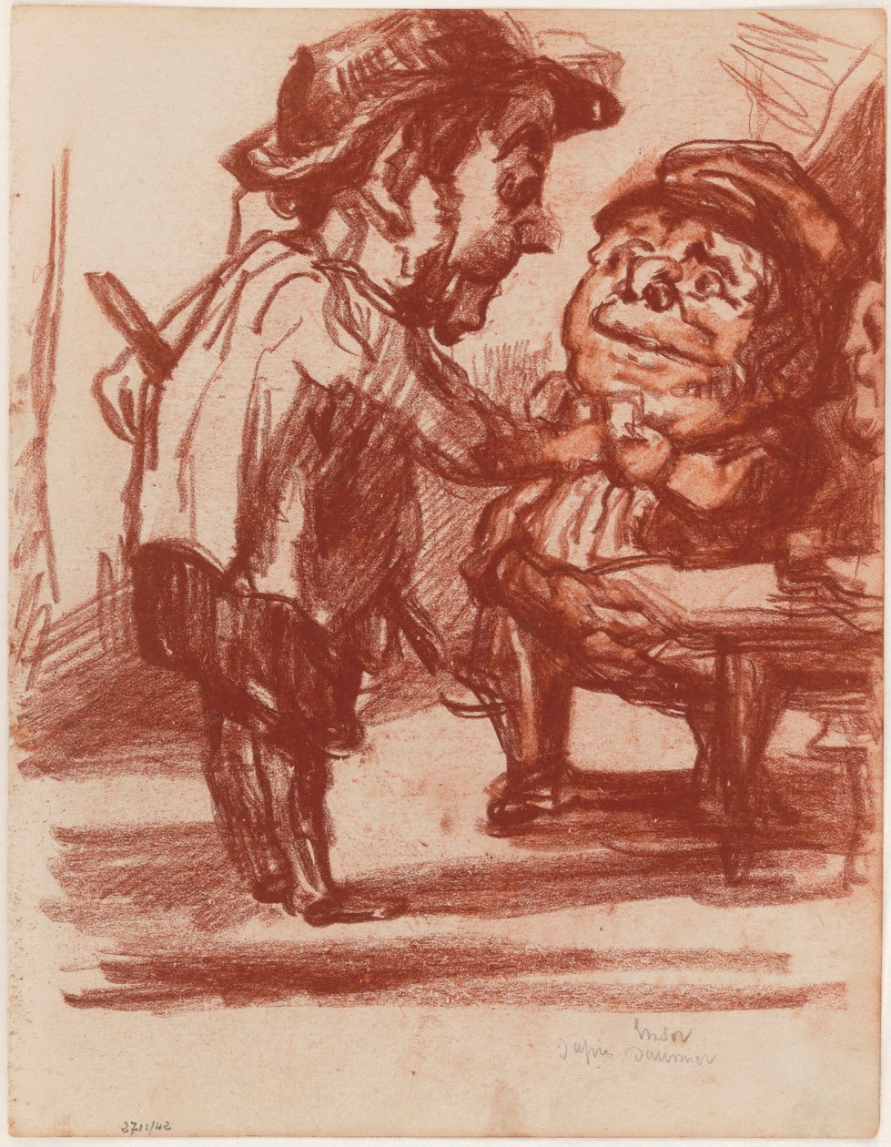 Nach Daumier: Die fröhlichen Jäger af James Ensor