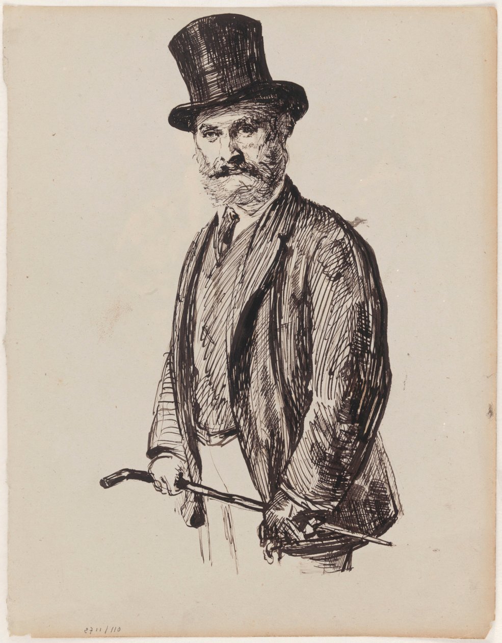 Efter Fantin-Latour: maleren Édouard Manet af James Ensor