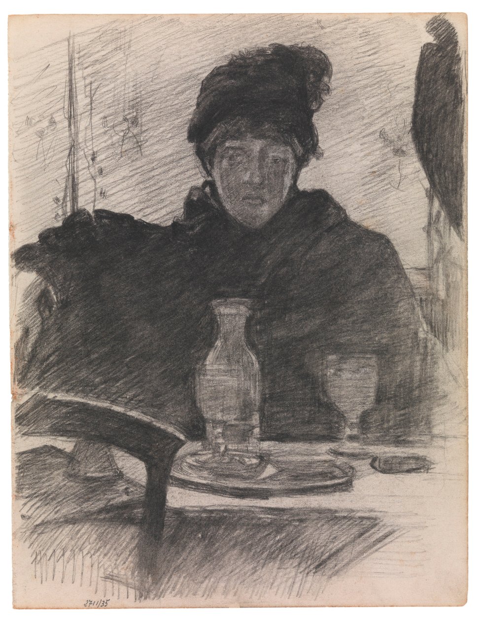 Efter Manet: Absintdrikkeren af James Ensor