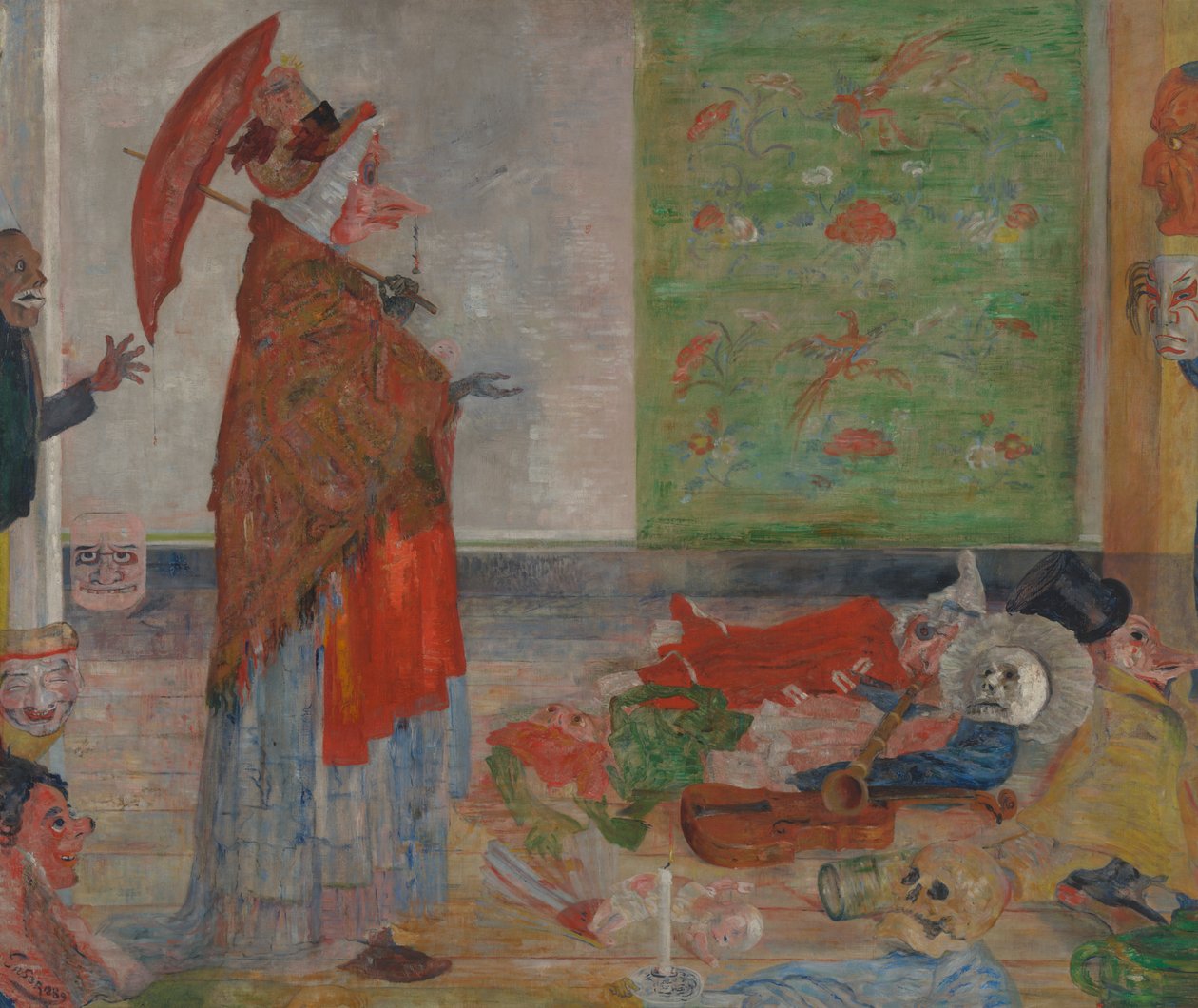 Forbløffelse over maskehuset af James Ensor