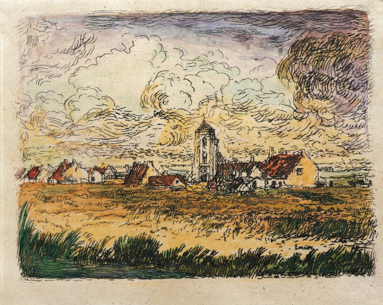 Belgien, Lille udsigt over Mariakerke af James Ensor