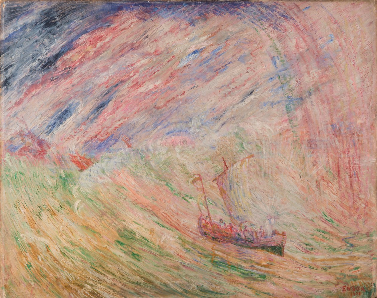 Kristus beroliger stormen af James Ensor