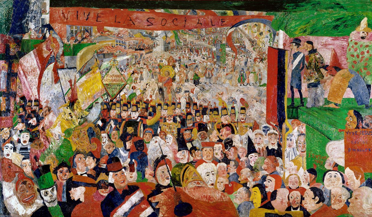 Kristi triumferende indtog i Bruxelles af James Ensor