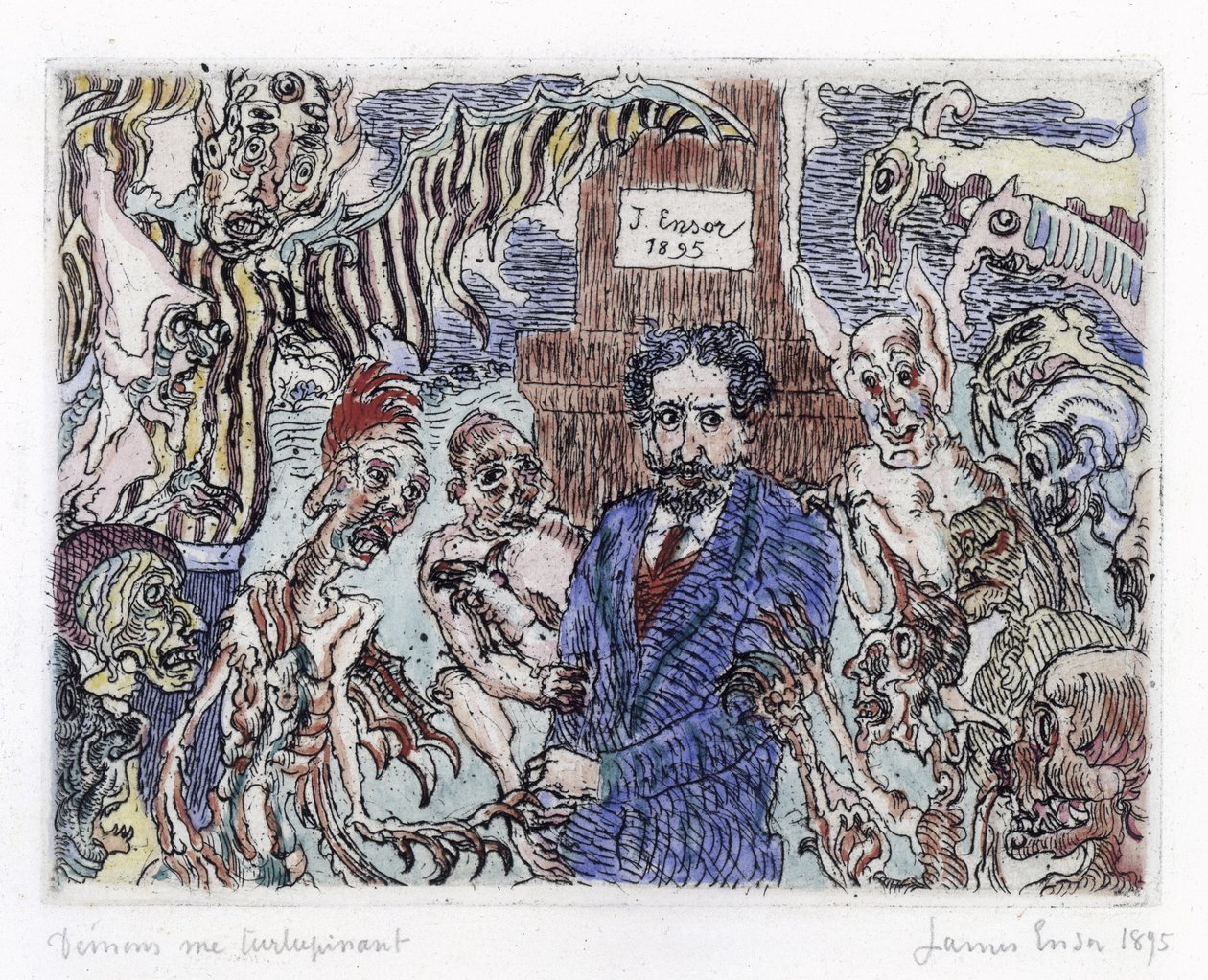 Dæmoner, der plager mig (Démons me turlupinant) af James Ensor