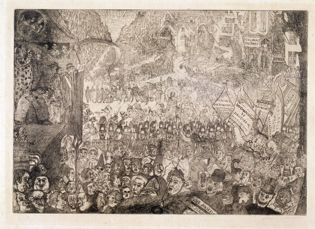 Kristi indtog i Bruxelles af James Ensor