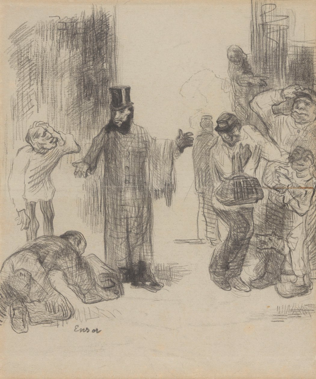 Pakkebærerne af James Ensor