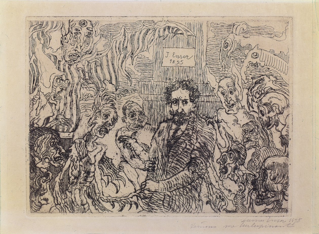 Dæmoner driller mig af James Ensor
