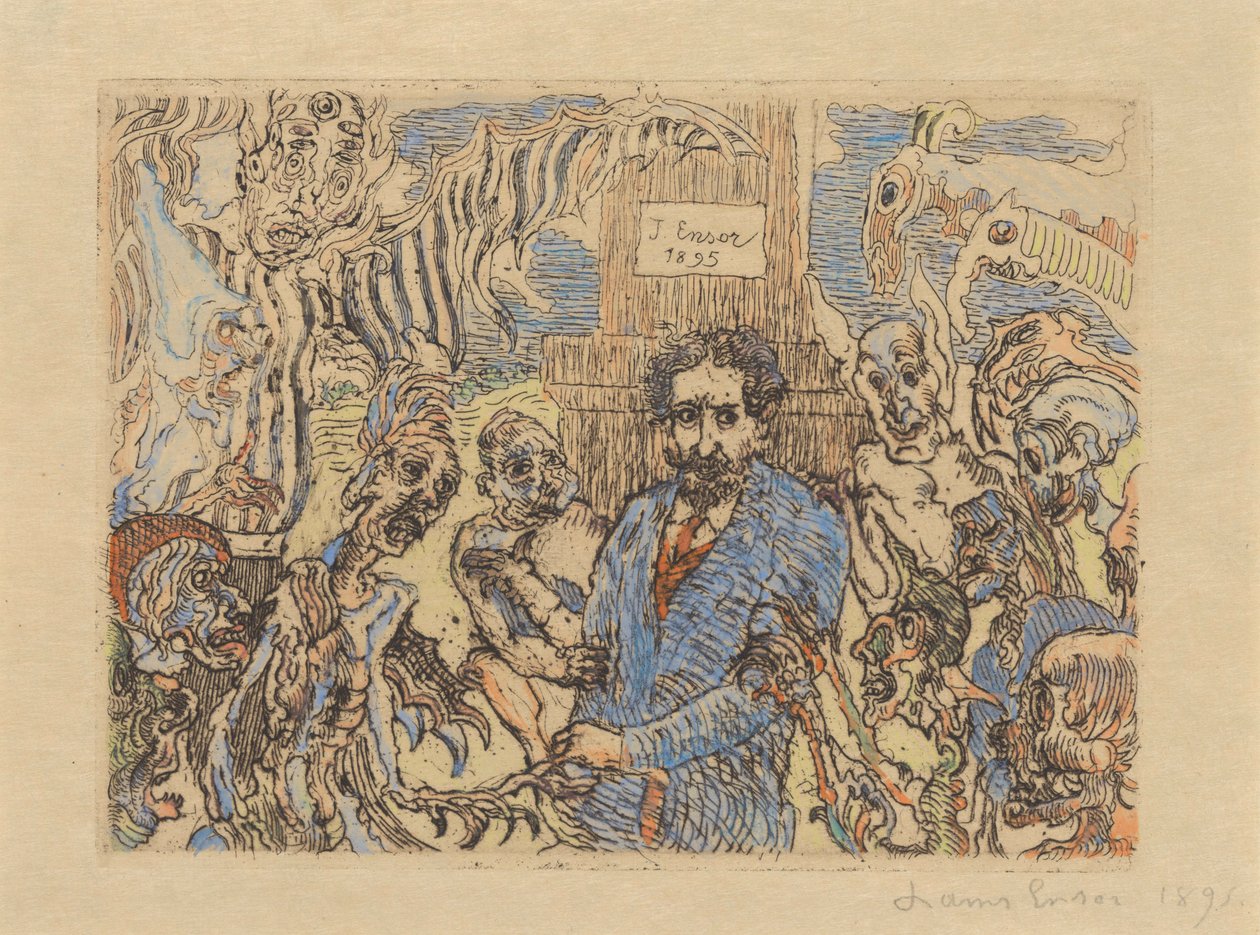 Dæmoner, der driller mig af James Ensor