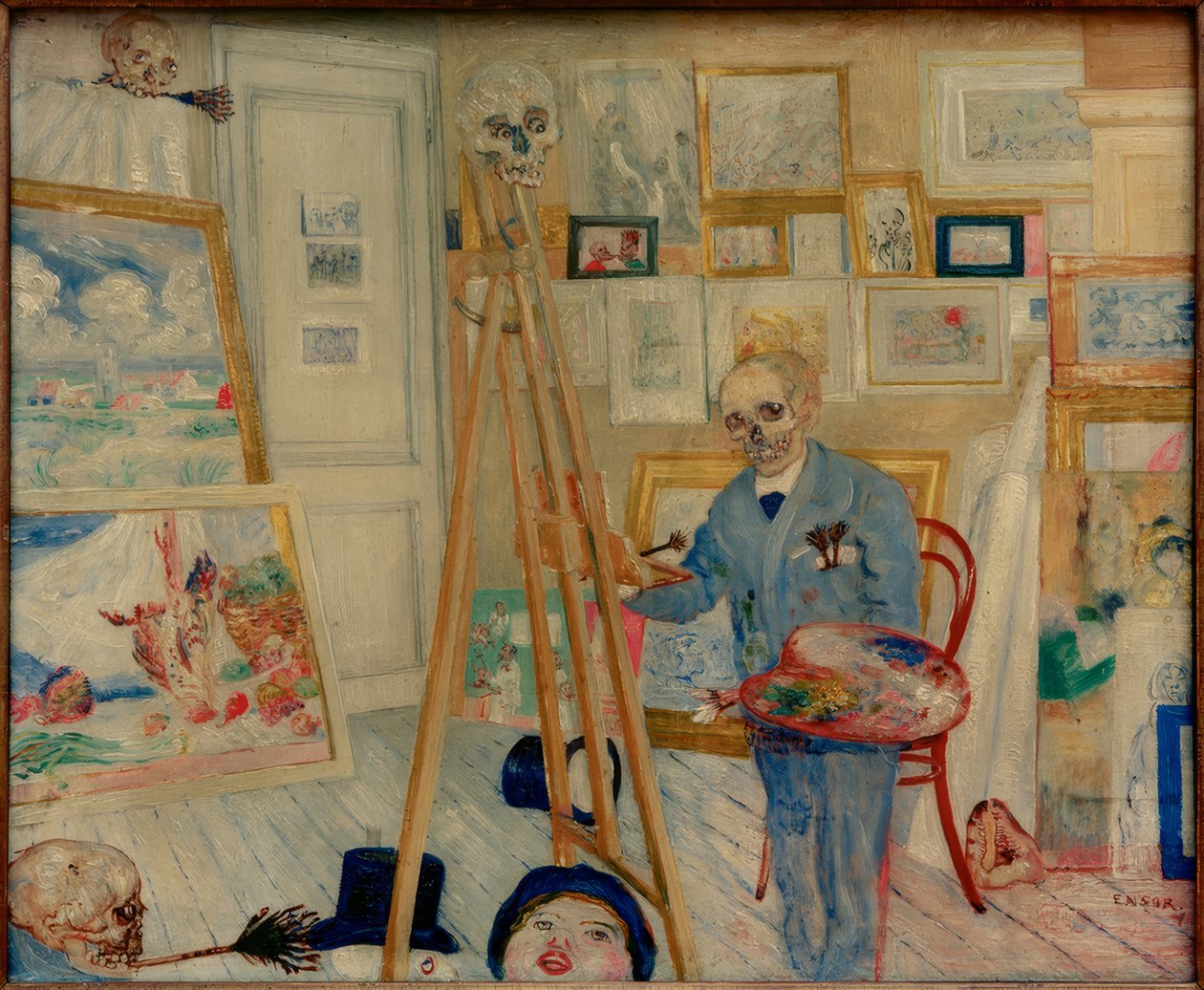 Der Skelettmaler af James Sidney Ensor