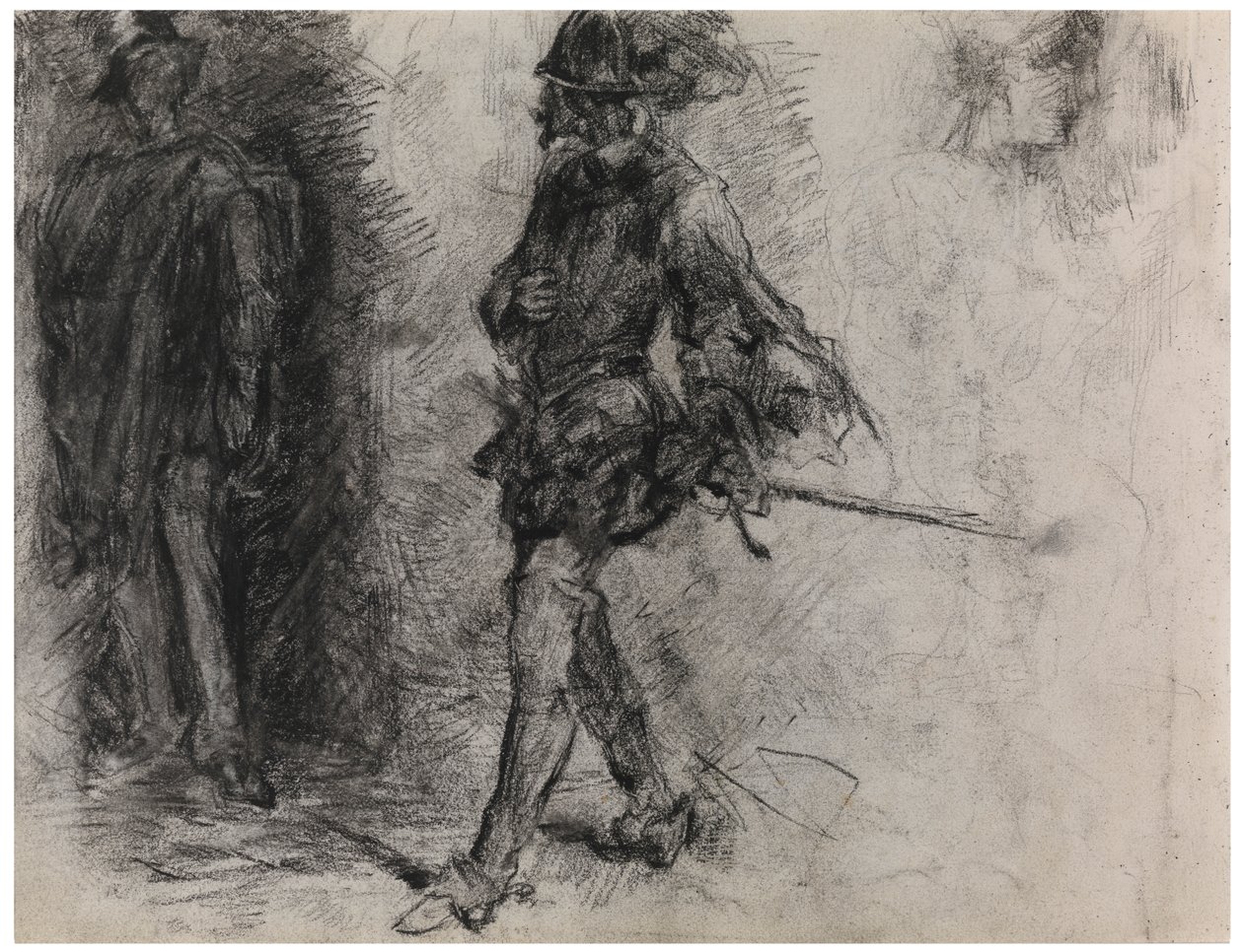 Don Quijote (indeholder på papir) af James Ensor