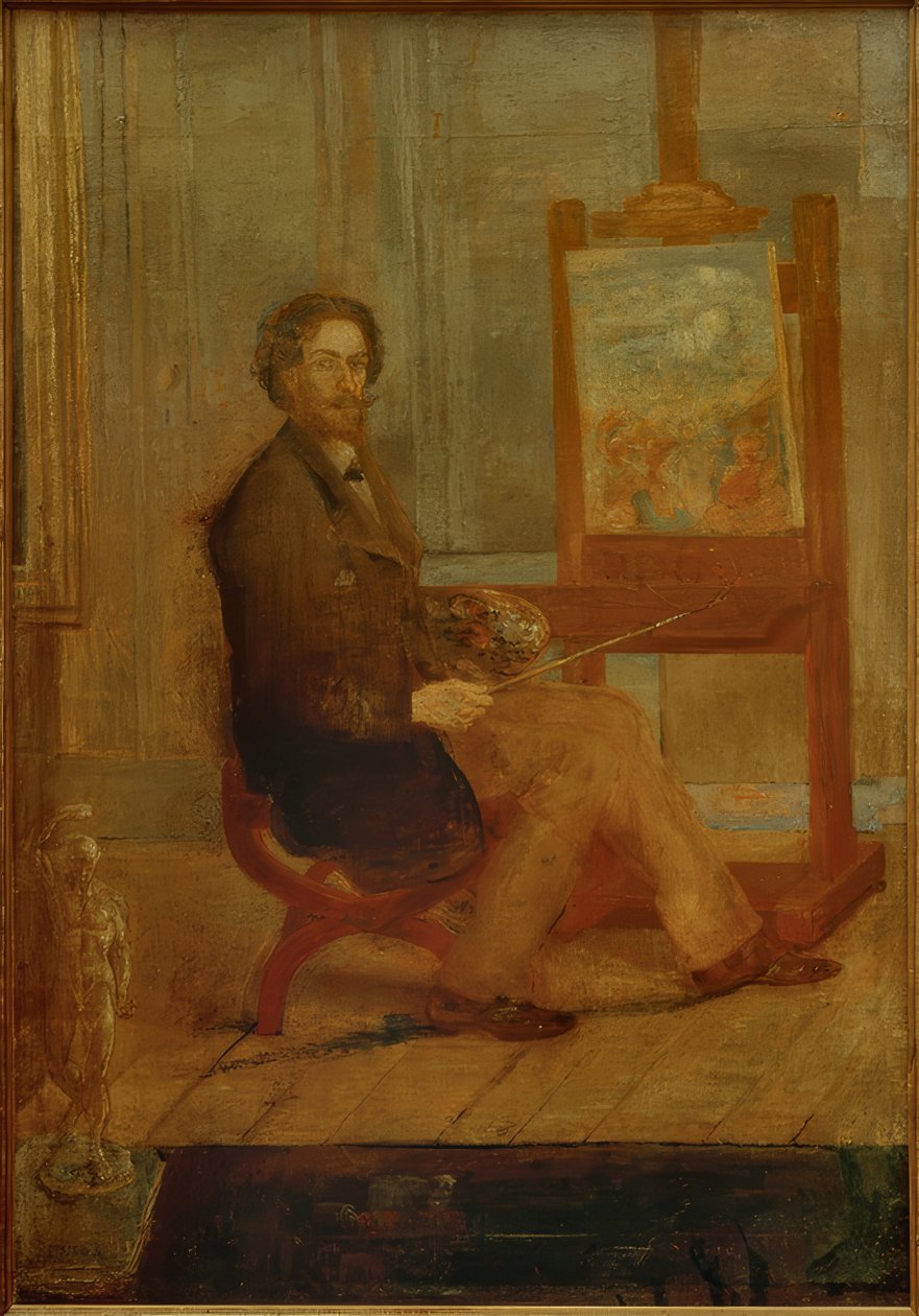 Ensor ved sit staffeli af James Sidney Ensor