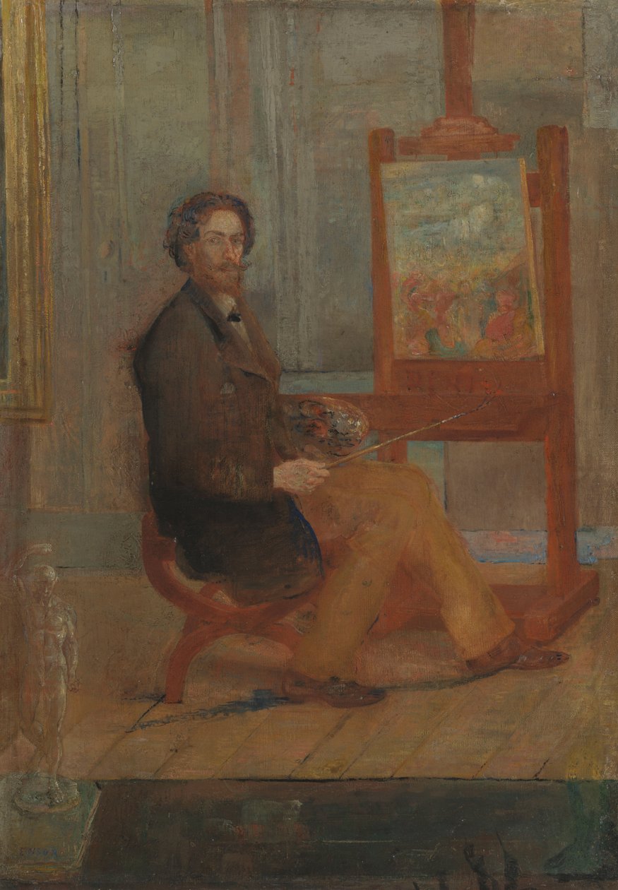 Ensor ved sit staffeli af James Ensor