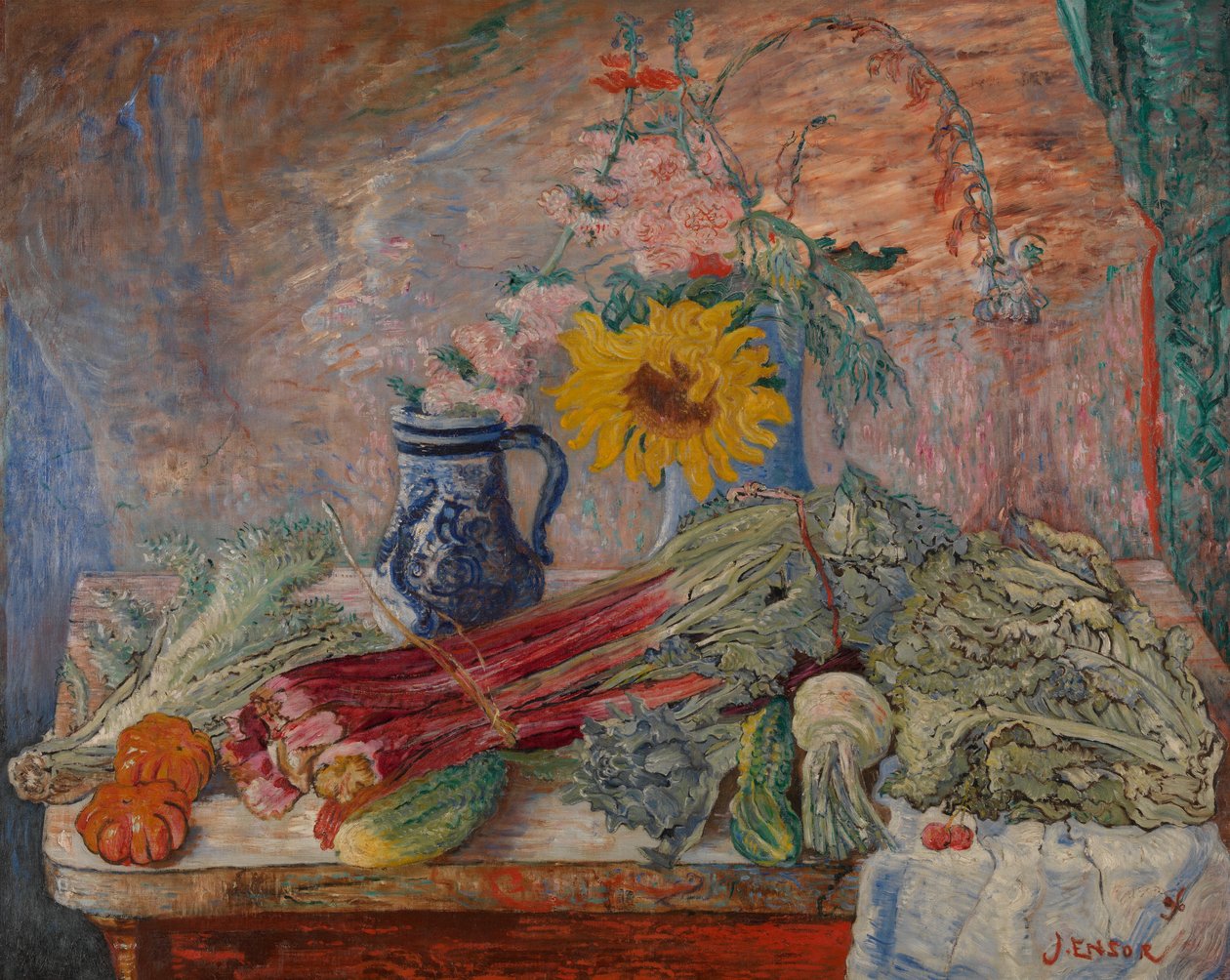 Blomster og grøntsager af James Ensor