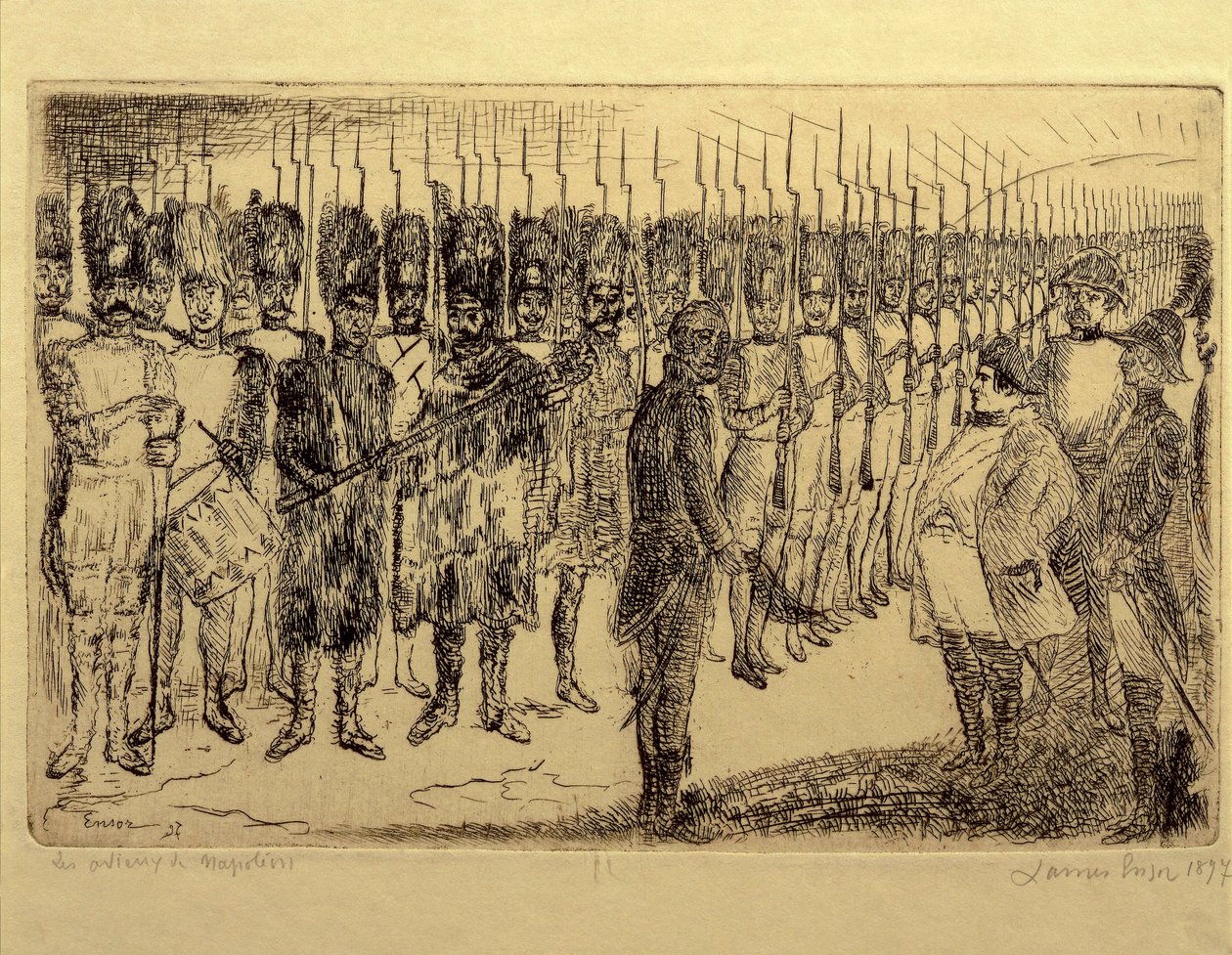 Frankrig, Napoleons farvel af James Ensor