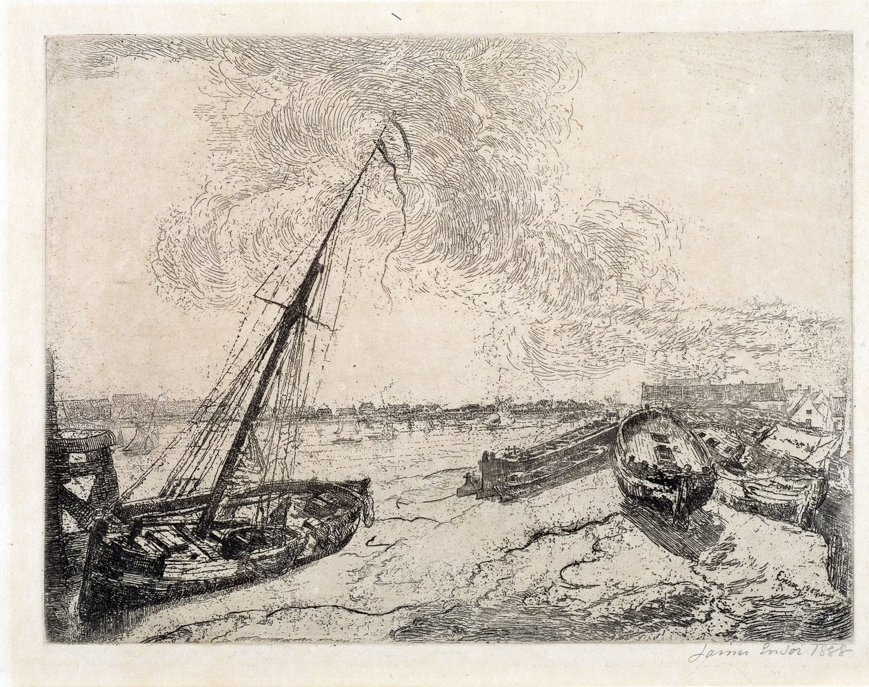 Strandede både af James Ensor